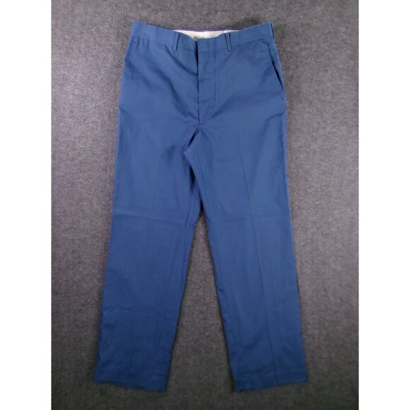 Vintage Haggar Pants Men 34X30 Blue Dress Trousers Slacks 90s USA  Tag 34X31 - Picture 1 of 15